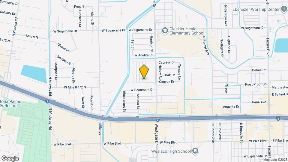 1721 Harrison St Map and Location Details