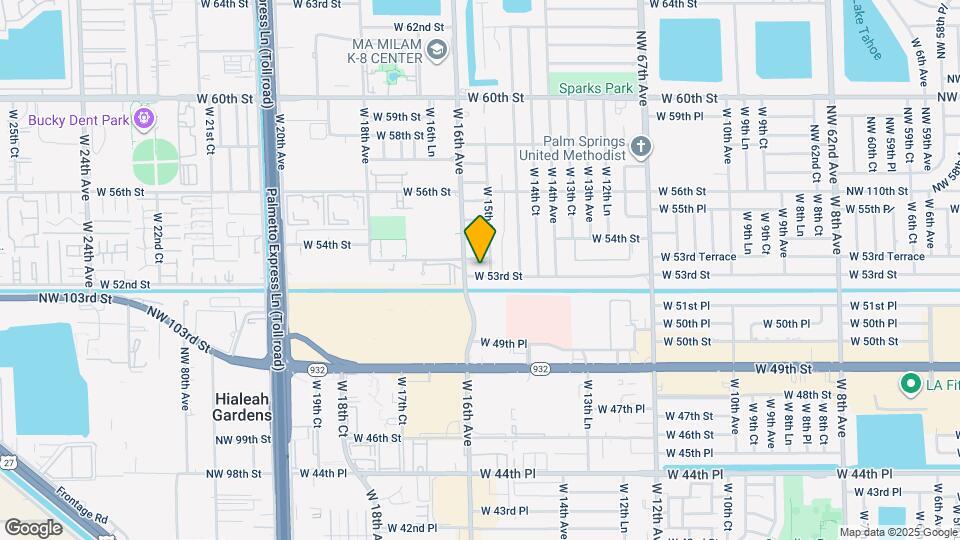 1575 W 53rd St Map and Location Details