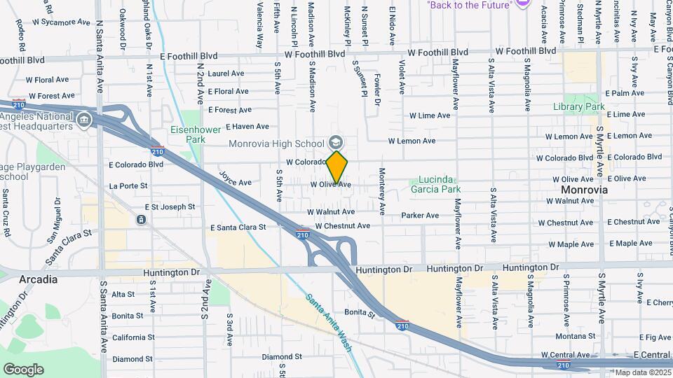 836 W Olive Ave, Unit B Map and Location Details