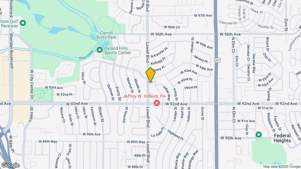 9360 Lowell Blvd Map and Location Details