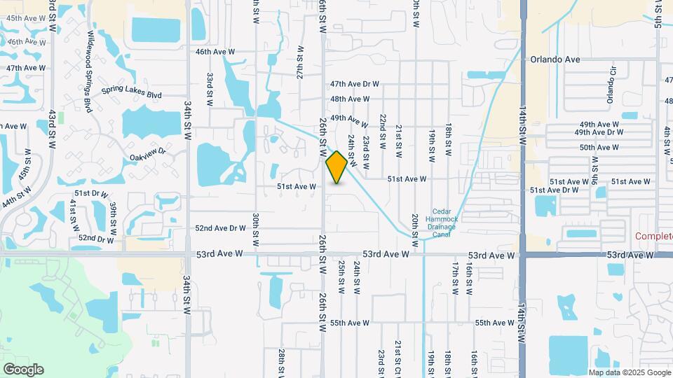 2509 51st Avenue Dr W Map and Location Details