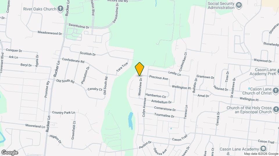 1416 Westview Dr Map and Location Details