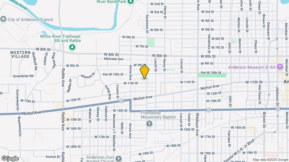 1604 W 11th St Map and Location Details