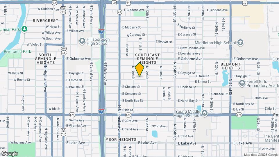 1012 E Emma St Mapa y Detalles de la Ubicación