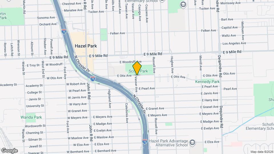 904 E Otis Ave Map and Location Details