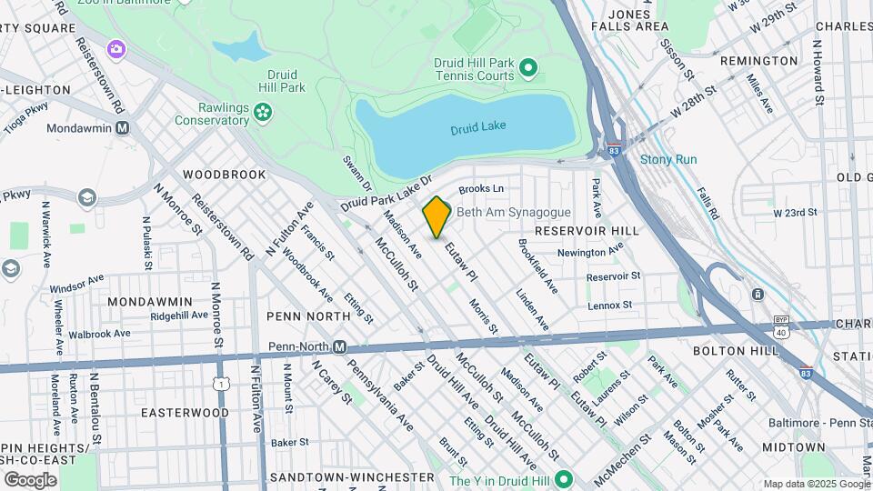 2432 Eutaw Pl-Unit -C Map and Location Details