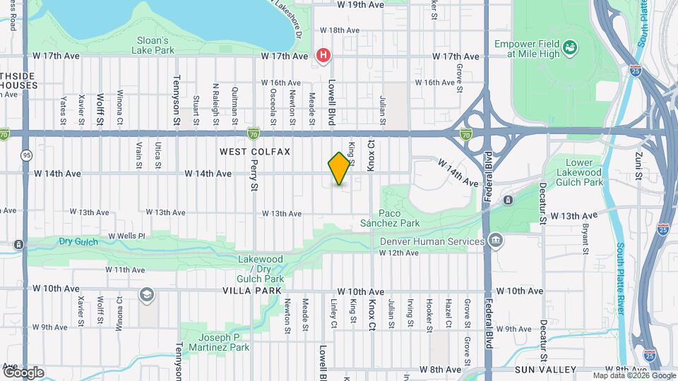 1370 Lowell Blvd Map and Location Details