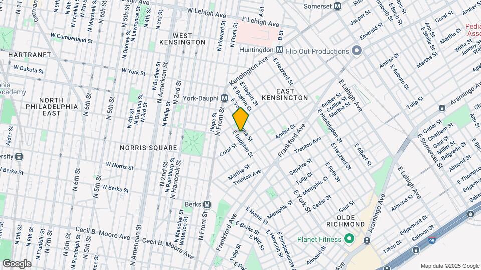 2033 East Dauphin Street, Unit 2nd Floor Map and Location Details