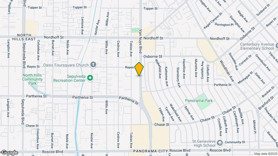 8815 Van Nuys Blvd Mapa y Detalles de la Ubicación