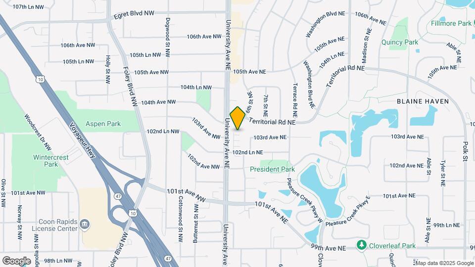 10281 3rd St NE Map and Location Details