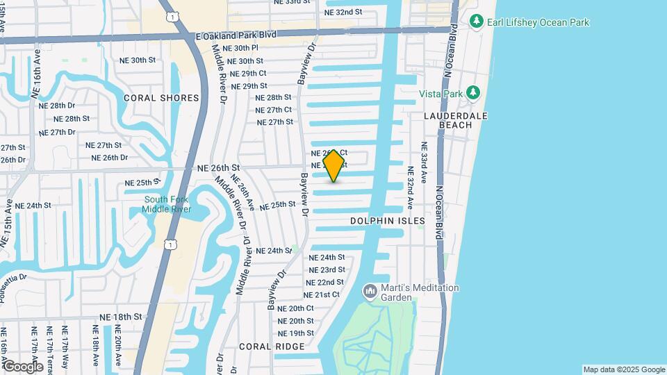 2840 NE 25th Ct Map and Location Details