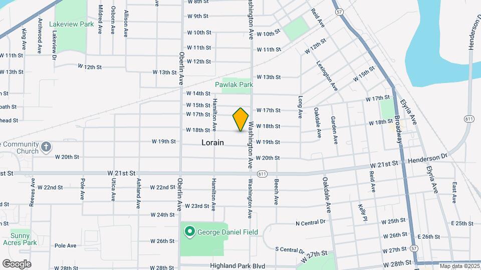 1017 W 18th St Map and Location Details