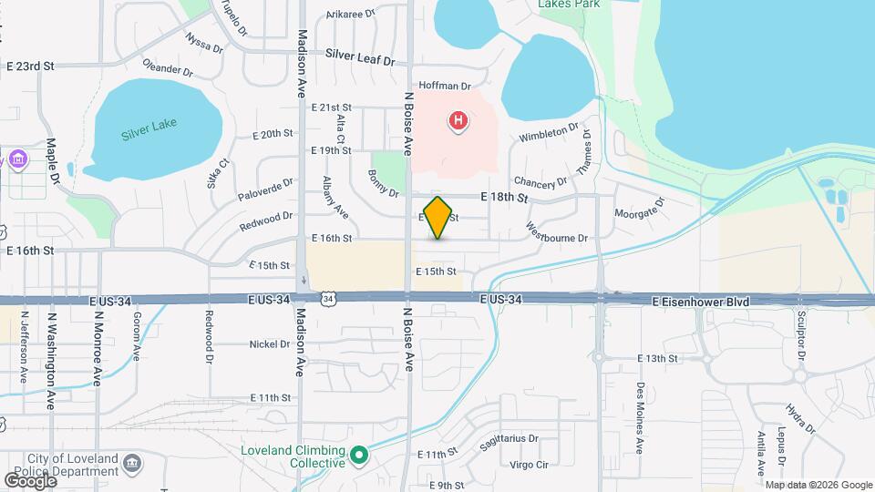 1710 E 16th St Map and Location Details