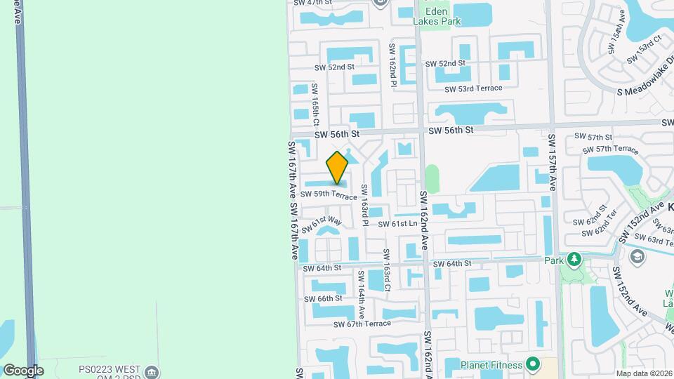 16473 SW 59th Terrace Map and Location Details