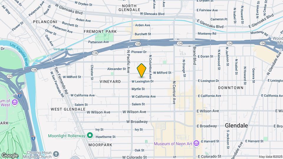 431 W Lexington Dr Map and Location Details