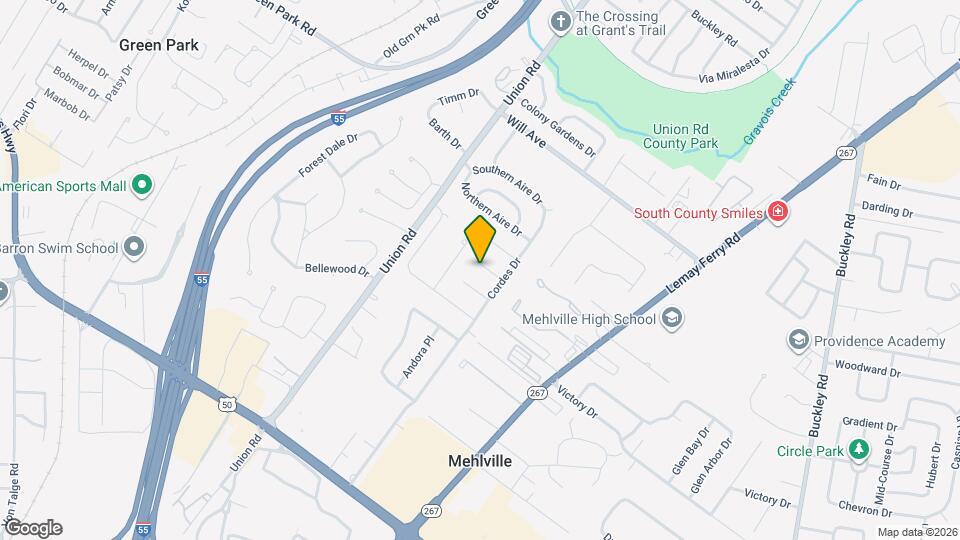 3912 Manorwood Dr Map and Location Details