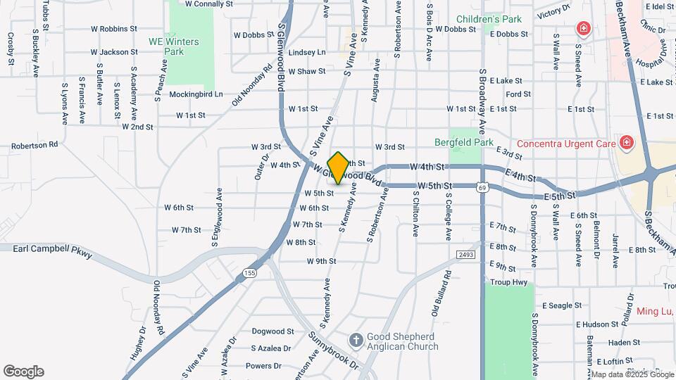 823 W 5th St Map and Location Details