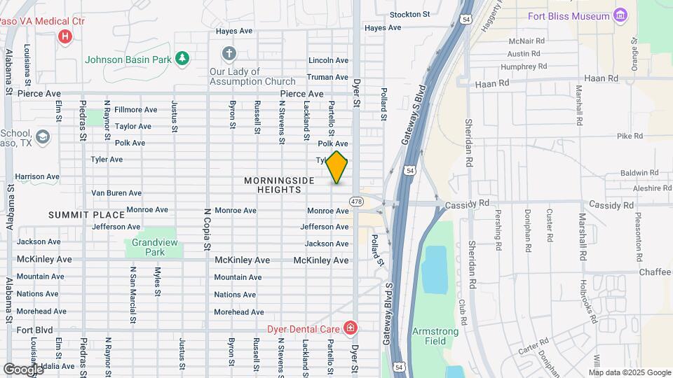 3901 Van Buren Ave Map and Location Details