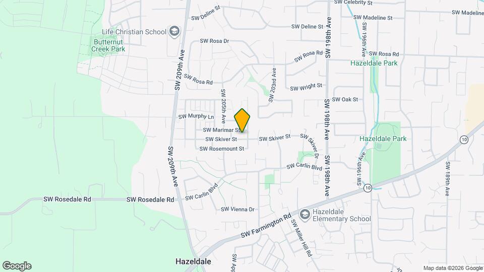 20451 SW Skiver St Map and Location Details
