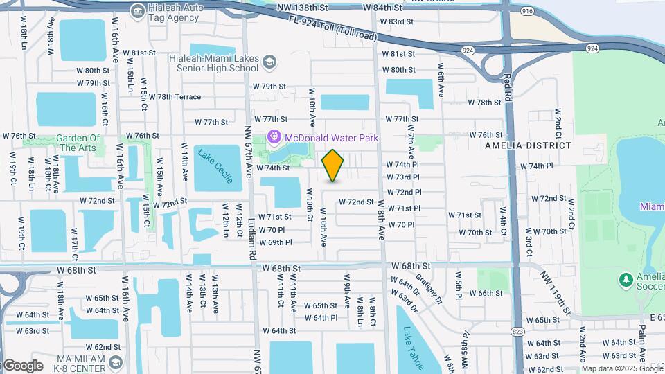 955 W 72nd Pl Map and Location Details