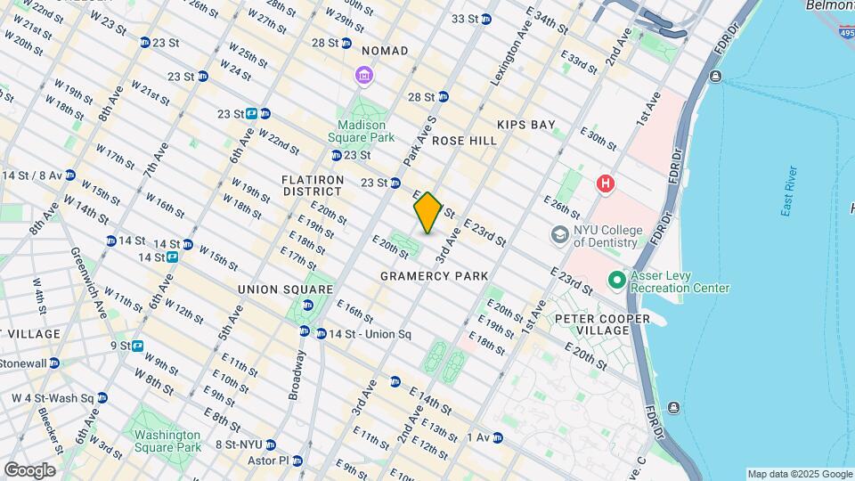 44 Gramercy Park N Mapa y Detalles de la Ubicación