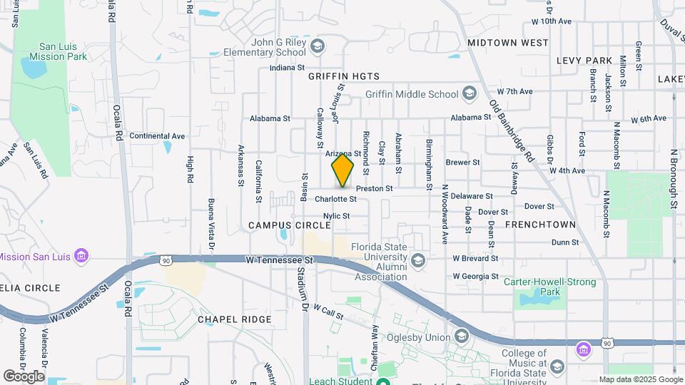 1338 Charlotte St Map and Location Details