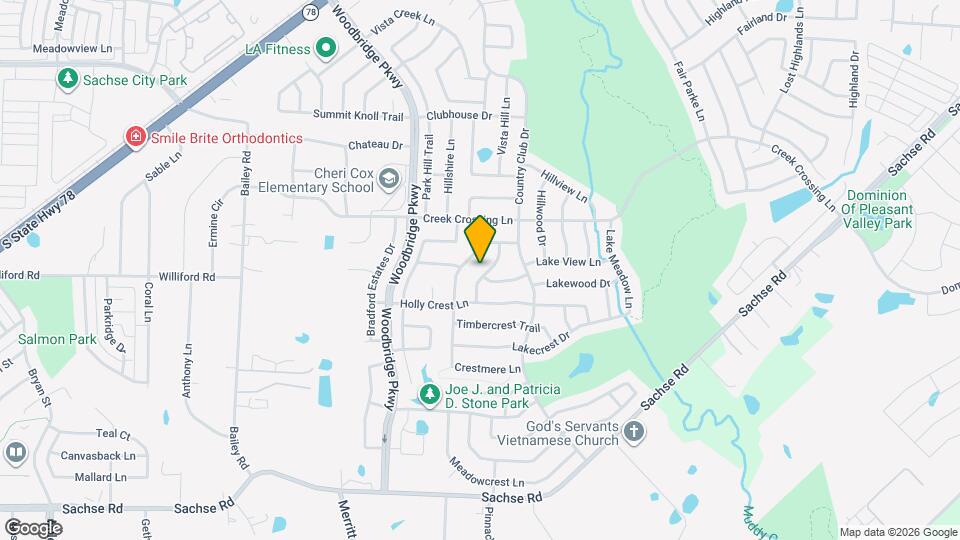 6803 Woodcrest Ln Map and Location Details