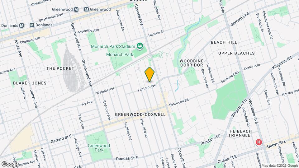 376 Rhodes Ave Map and Location Details