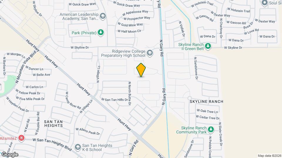 1740 W Vineyard Plains Dr Map and Location Details