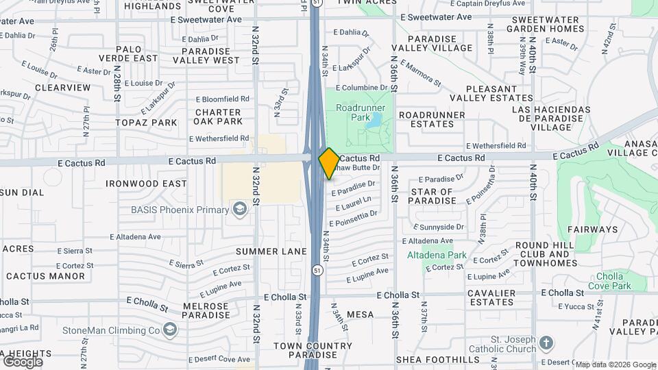 12009 N 34th St Map and Location Details