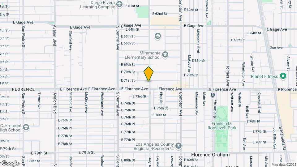 7101-7111 S Hooper Ave Map and Location Details