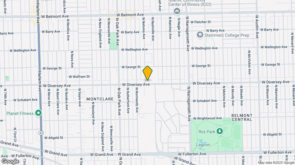 6602-6622 W Diversey Ave Map and Location Details