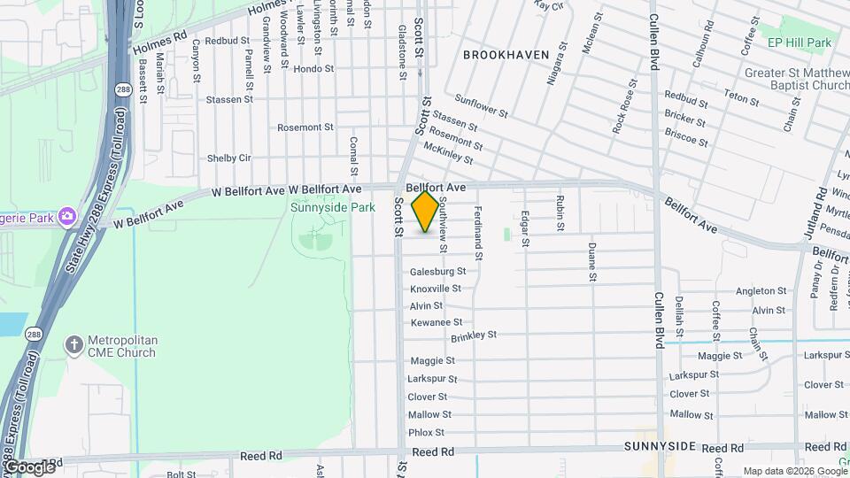 3920 Aledo St Map and Location Details