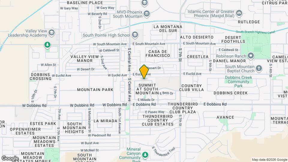 209 E Valley View Dr Mapa y Detalles de la Ubicación