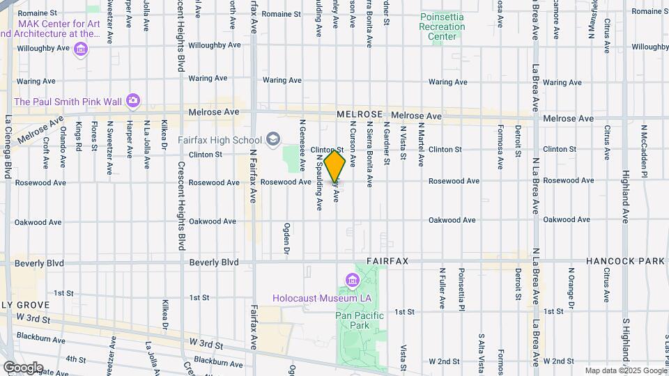 457 N Stanley Ave Mapa y Detalles de la Ubicación