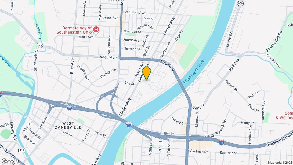 411 Fairbanks St Map and Location Details