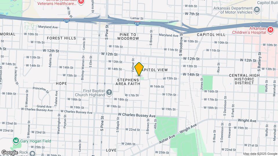 1418 S Martin St Mapa y Detalles de la Ubicación