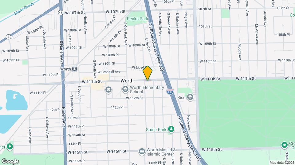 6657 W 111th St Map and Location Details