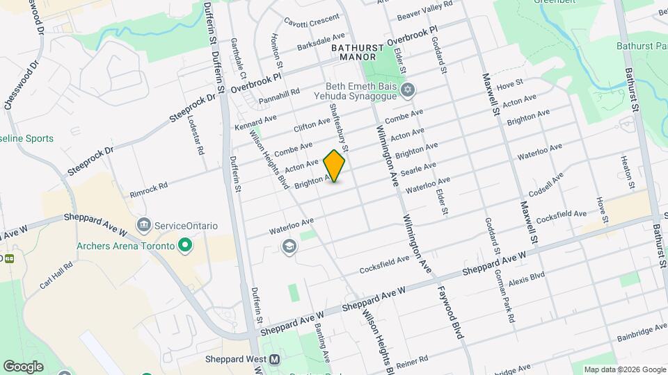 238 Searle Ave Map and Location Details