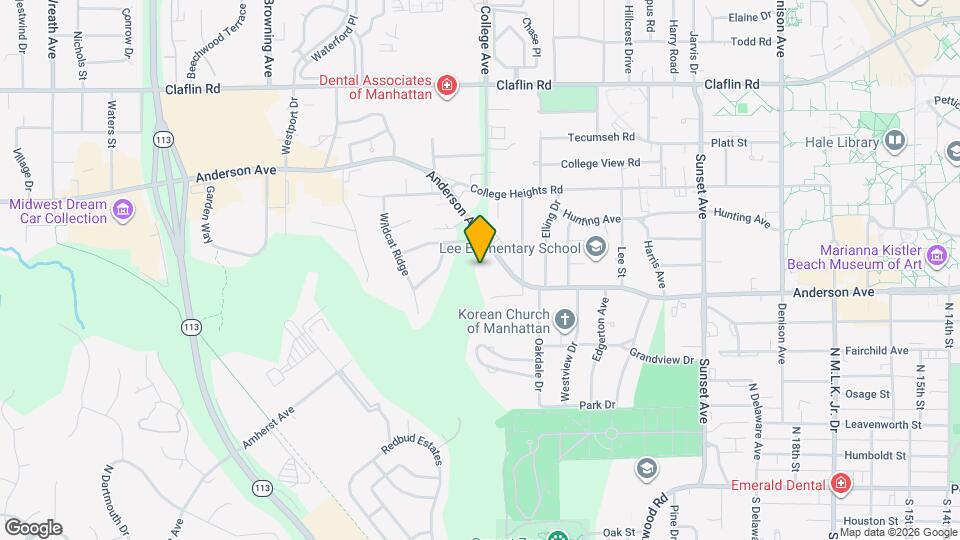 801 Willard Pl Map and Location Details