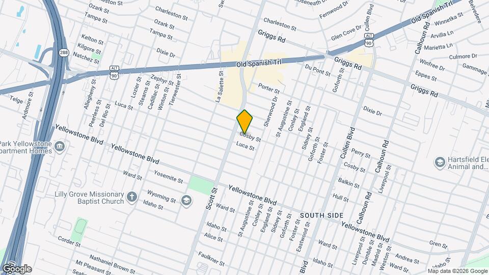 3918 Cosby St Map and Location Details