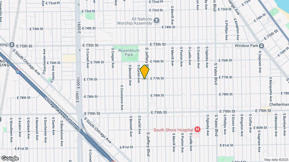 7700 S Jeffery Blvd Mapa y Detalles de la Ubicación