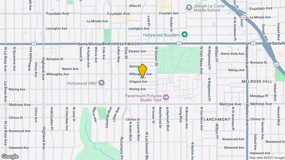 5857 Gregory Ave Map and Location Details