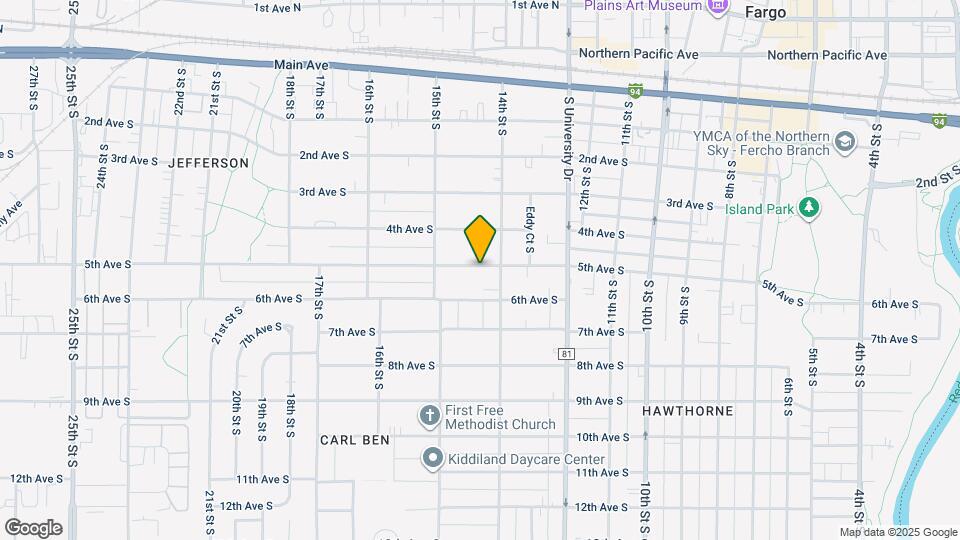 1414 5th Ave S, Unit #2 Map and Location Details