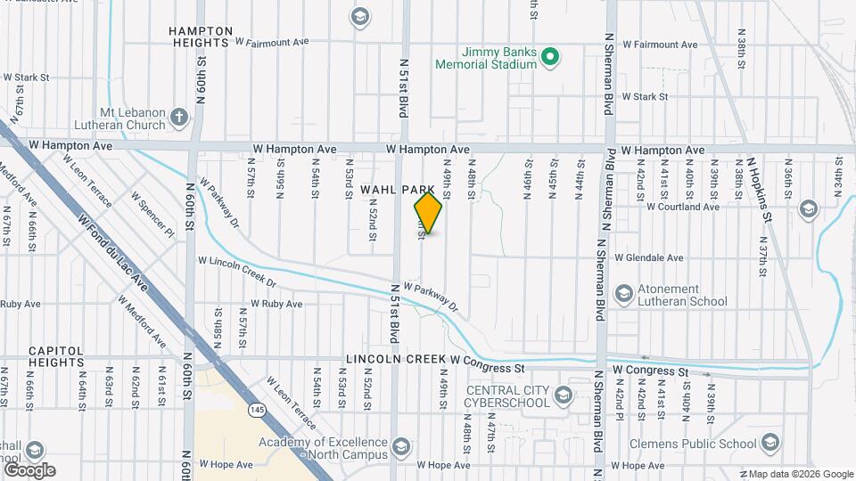 4626 N 50th St Map and Location Details