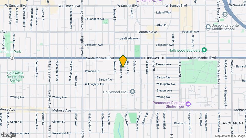 1006 N Hudson Ave Map and Location Details