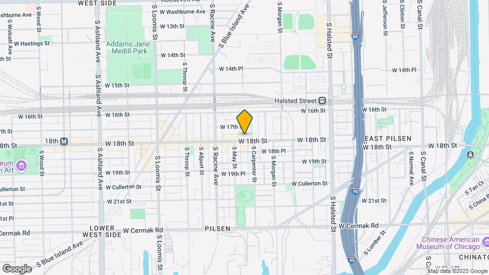 1112 W 18th St Map and Location Details