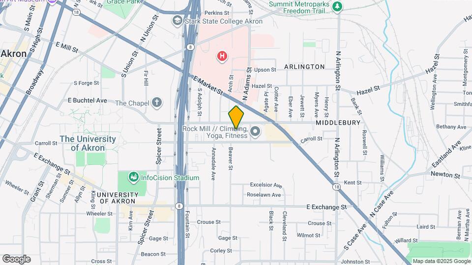 70 S Adams St Map and Location Details