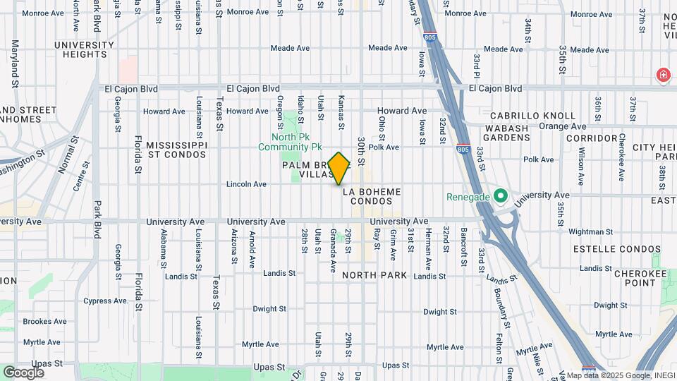 3982-3988 1/2 Kansas St Map and Location Details