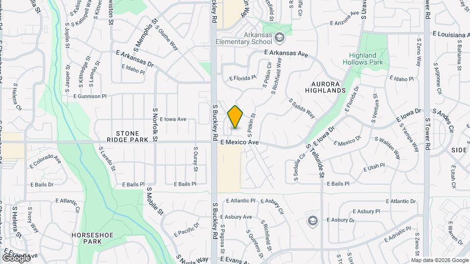 1640 S Buckley Way Map and Location Details